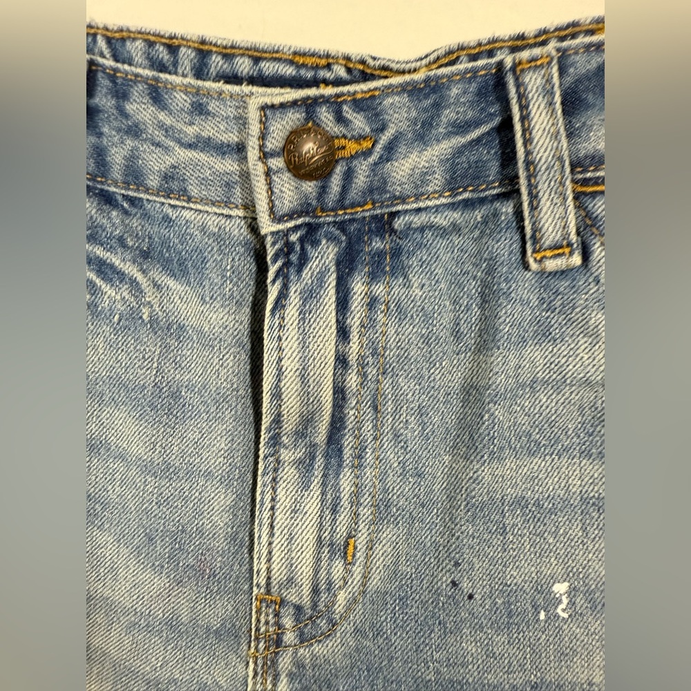 NWT POLO Ralph Lauren Boys Paint-Print Denim Carpenter Short Size 14 - Picture 6 of 11